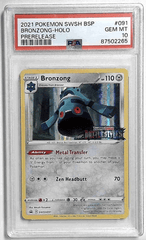 V1065: 2021: BRONZONG-HOLO: SWSH091: PRERELEASE: PSA 10: GEM MT: 87502265